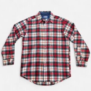 Vintage 70s-80s Pendleton Wool Heritage Tartan Plaid Flannel USA Size M